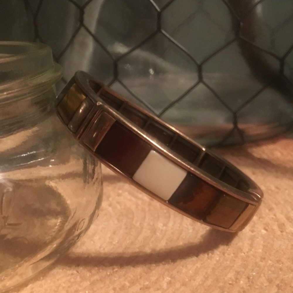 Lia Sophia Bracelet, Gold with Brown accents